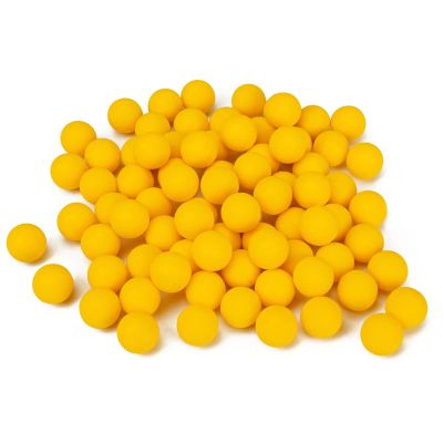 AOOHYEO Reusable 0.68 Caliber Paintballs - 100 New Re-Usable Rubber Training Elastic Balls Paint Balls