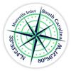 Murrells Inlet South Carolina 2-Inch Vinyl Decal Sticker Latitude Longitude Compass Design view 1