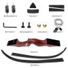 Black Hunter Recurve Bow 60 Inch 20lbs-60lbs Right Hand Archery Set Takedown Bow for Adults Beginners Hunting Shooting Practice (25LBS) view 4