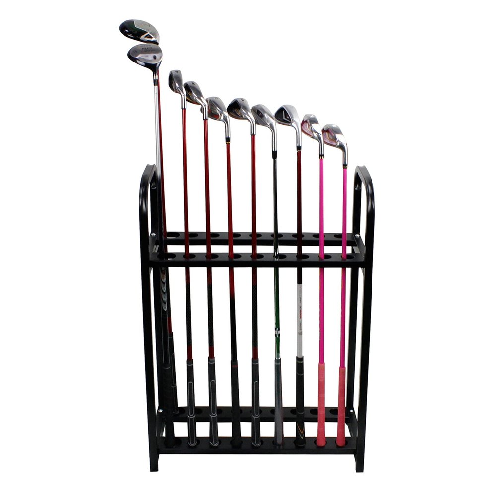 KPfaster Golf Club Organizer Metal Golf Club Storage Rack Golf Putter Stand Can Hold 18/27 Putters Golf Club Display Organizer Equipment