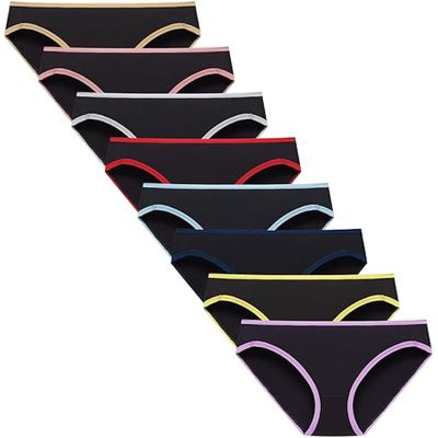 Finihen Girls Cotton Bikini Panties For Teen Girls Underwear Comfortable Multipacks Size 10