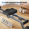 Merach Rowing Machine, Magnetic Rower Machine for Home, 16 Levels of Quiet Resistance, Dual Slide Rail with Max 350lb Weight Capacity, App Compatible with LCD Monitor, Q1S view 3