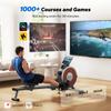 Merach Rowing Machine, Magnetic Rower Machine for Home, 16 Levels of Quiet Resistance, Dual Slide Rail with Max 350lb Weight Capacity, App Compatible with LCD Monitor, Q1S view 4