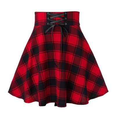 NaRHbrg Women Gothic PunkMini Skater Skirt, Womens Witchcraft Moon Magic Spell Symbols Pleated Mini Skirt Tennis School Skirt