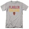 Flagler College Official Stacked Unisex Adult T Shirt,Athletic Heather, 5X-Large view 1