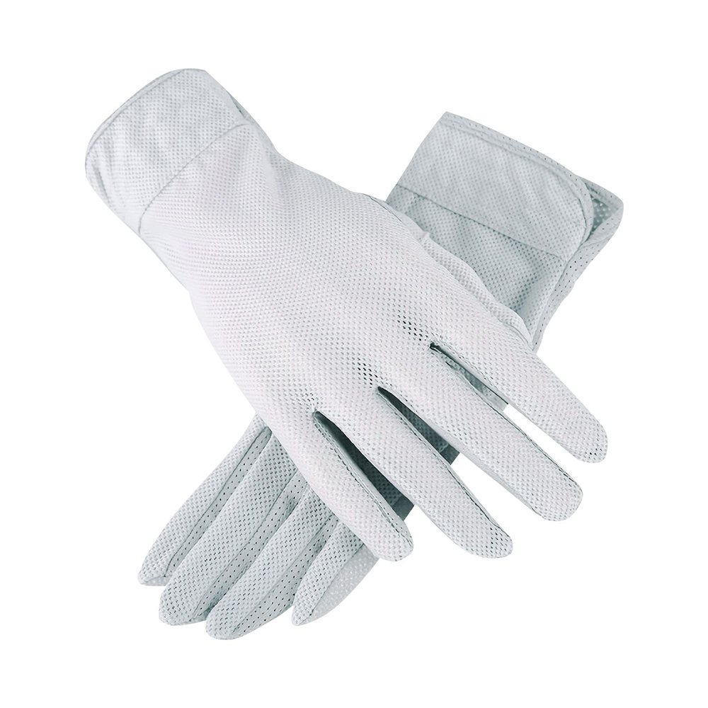 XGOPTS Men Driving Cycling Gloves Summer Full Finger Sun UV Protection Touchscreen Gloves Outdoor Breathable Gym Biking Glove