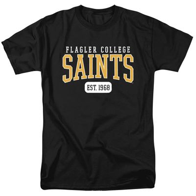 Flagler College Official Est. Date Unisex Adult T Shirt,Black, 5X-Large