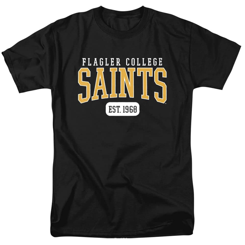 Flagler College Official Est. Date Unisex Adult T Shirt,Black, 5X-Large