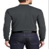 JustBlanks Mens Lightweight Long Sleeves Interlock Knit Mock Turtleneck Pullover Steel Grey view 2