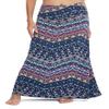 EXCHIC Women's Boho Flod Over Long Maxi Skirt Elastic High Waisted Long Skirts for Women (16, X-Large) view 1