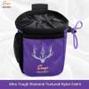 SUNYA Archery Bow Release Pouch | Finger Tab Bag, Multiple Pockets for Archery Aids Accessories, Fit for Arrow Quiver Belt with Quick Drawstring Closure (Purple) view 4