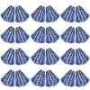 Hoteam 24 Pcs Cheerleading Pom Poms, 12.6 Inch Plastic Cheer Pompoms with Handle, Metallic Foil Cheerleader Poms for Adult for Team Sports Party Dance Cheering Squad Accessories(Blue and Silver) view 1