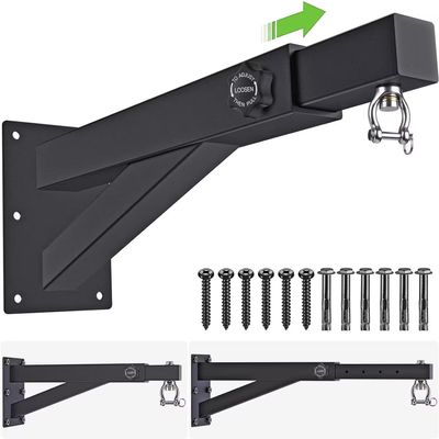 BeneLabel Wall Mount Punching Bag Hanger with Adjustable Length 17-25 inch Heavy Bag Holder 800 LB Capacity Punching Bag Hanging Bracket for Boxing Bag