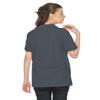 JustBlanks Polo Shirt for Women Short-Sleeves Polo Shirt Polo Tee Womens Polo Shirt Lightweight Golf Polo Shirt - Steel Grey - 3XL view 2