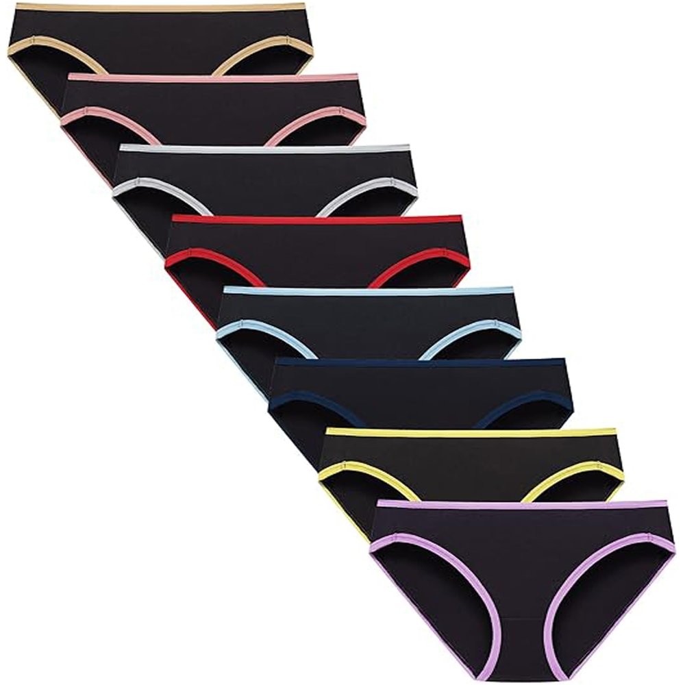 Finihen Girls Cotton Bikini Panties For Teen Girls Underwear Comfortable Multipacks Size 12