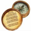 Brass Compass Nautical Robert Frost Poem Flat Pocket Compass Maritime Brass Flat Pocket Compass Vintage Collectible Pocket Compass view 2