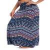 EXCHIC Women's Boho Flod Over Long Maxi Skirt Elastic High Waisted Long Skirts for Women (16, Medium) view 2