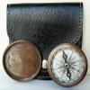 Brass Compass Nautical Robert Frost Poem Pocket Compass Maritime Brass Flat Pocket Compass Vintage Collectible Pocket Compass view 1