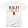 Flagler College Official Stacked Unisex Adult T Shirt,White, 5X-Large view 1