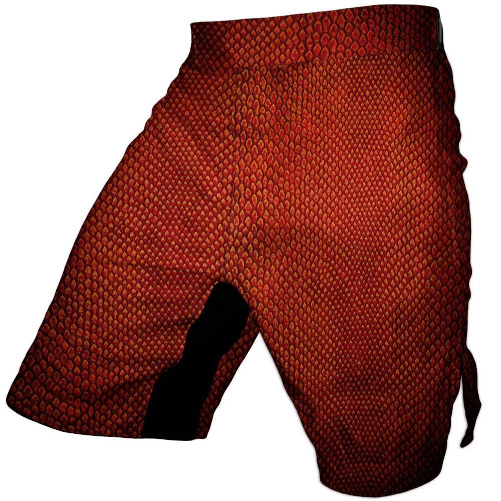 MMA BJJ Unisex Training Workout Shorts-for Gym Boxing Grappling Kickboxing Muay Thai Running Wrestling No Gi Athletic Short