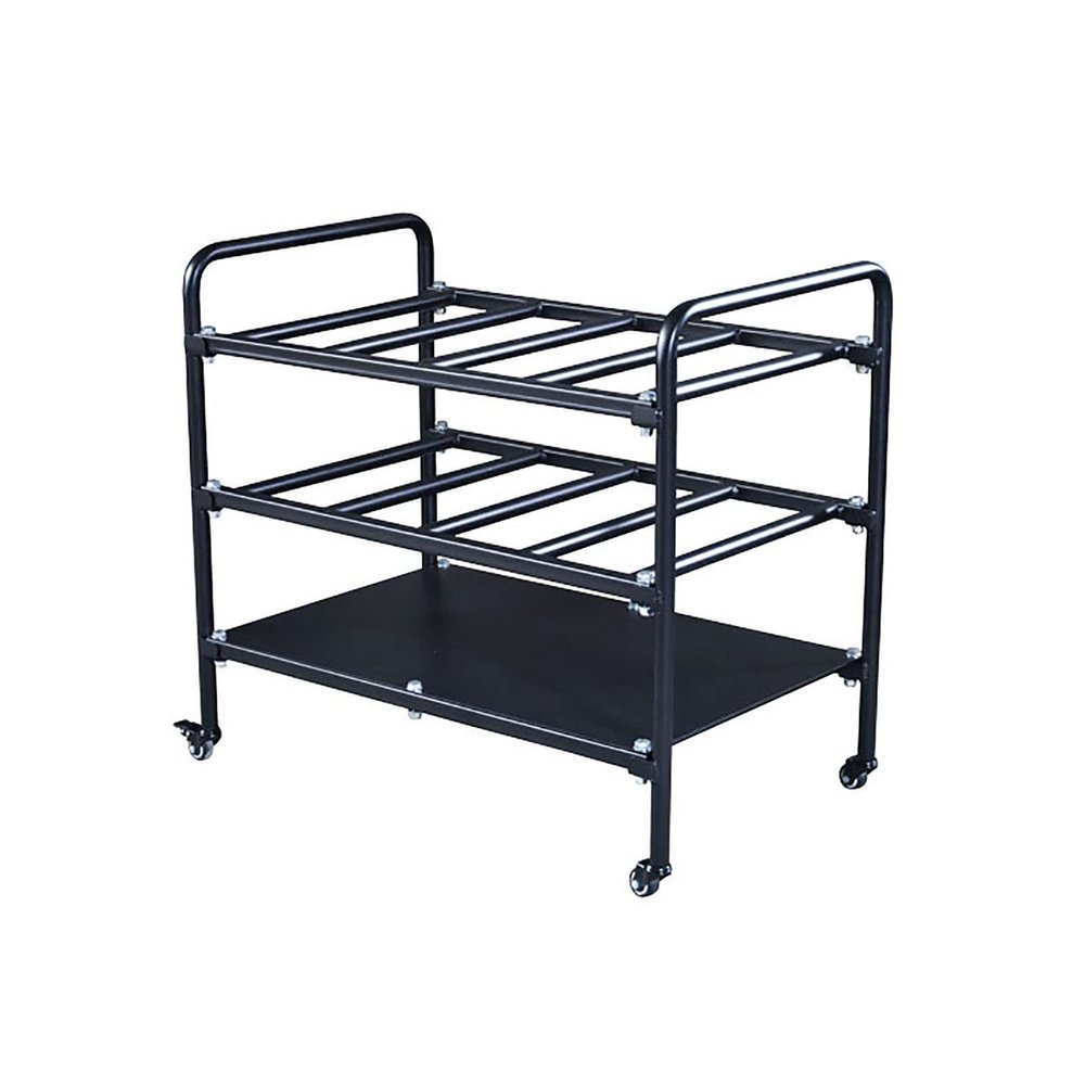 Large Capacity Yoga Mat Storage Rack Finishing Rack Gym Multi-Layer Yoga Ball Mobile Rack, Yoga Mat Storage Rack, Home Gym Studio Organizer Cart for Foam Roller
