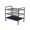 Large Capacity Yoga Mat Storage Rack Finishing Rack Gym Multi-Layer Yoga Ball Mobile Rack, Yoga Mat Storage Rack, Home Gym Studio Organizer Cart for Foam Roller view 1