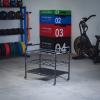 Large Capacity Yoga Mat Storage Rack Finishing Rack Gym Multi-Layer Yoga Ball Mobile Rack, Yoga Mat Storage Rack, Home Gym Studio Organizer Cart for Foam Roller view 3