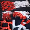 Basketball Net 2 PCS Heavy Duty All Weather Basketball Nets Replacement Backboard Accessories for Standard Rim Hoop Outdoor Indoor (Red/White/Blue) view 3