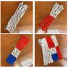 Basketball Net 2 PCS Heavy Duty All Weather Basketball Nets Replacement Backboard Accessories for Standard Rim Hoop Outdoor Indoor (Red/White/Blue) view 4