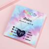 12 Constellation Sign Zodiac Love Heart Shape Pendant Necklace Color Changing Temperature Emotion Sensing Mood for Women Astrology Horoscope BFF Friendship Birthday Jewelry-Aries view 2