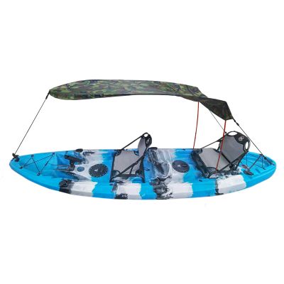 Kayak Sun Shade Canopy - UV Protection Waterproof Oxford Cloth, Tool-Free Installation for 9-11FT Kayaks/Canoes, Includes Protable Bag