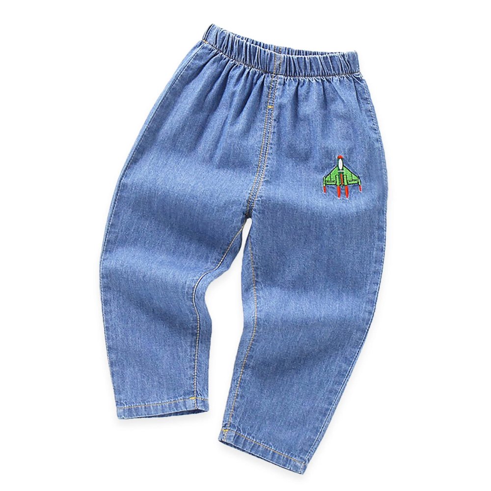 YOHA Baby Pants Boys Girls Summer Pants Casual Beach Pants Kids Soft Toddler Pants D-Aircraft,24 Months