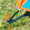 8 Pack Tent Stakes Heavy Duty 12 inch Steel Tent Pegs for Camping Unbreakable and Inflexible-Orange view 2