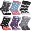 SDBING Kids Merino Wool Hiking Socks - Toddlers Boys Girls Warm Boot Cozy Thick Thermal Winter Crew - 6 Pairs (4-7 Years, Cute Animal) view 1