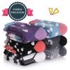 SDBING Kids Merino Wool Hiking Socks - Toddlers Boys Girls Warm Boot Cozy Thick Thermal Winter Crew - 6 Pairs (4-7 Years, Cute Animal) view 2