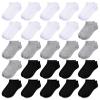 BOOPH 25 Pack Kids Low Cut Ankle Socks Boys Girls Athletic Socks 4-6 Years Multi1 view 1