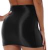 renvena Women's Oil Glossy Short Mini Skirt High Waist Night Club Bodycon Tight Dress Ladies Party Clubwear Black Medium view 4