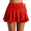 ZUYPSK Women Latin Dance Skirt Ballroom Salsa Rumba Training Dress Skater Costume Dancewear (XXX-Large, Red) view 2