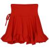 ZUYPSK Women Latin Dance Skirt Ballroom Salsa Rumba Training Dress Skater Costume Dancewear (XXX-Large, Red) view 4