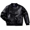 TLAENSON Boys Leather Jackets For Toddler Kids Faux Motorcycle PU Leather Coats 50s 80s Bomber Tops Black Size 110/4-5T view 1