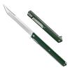 TENCHILON T42 Small Slim Pocket Flipper Knife, 3.5 inches D2 Tanto Blades, Contoured G10 Handle with Liner lock Compact Gentlemen's Folding Utility Tactical EDC, 2oz (Green) view 1
