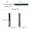 TENCHILON T42 Small Slim Pocket Flipper Knife, 3.5 inches D2 Tanto Blades, Contoured G10 Handle with Liner lock Compact Gentlemen's Folding Utility Tactical EDC, 2oz (Green) view 2