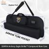 SUNYA Compound Bow Case with Molle System - Neoprene Bow String Protection & Padded Shoulder Sling - Soft Carrying Case for Archery Accessories, Equipment (Black) view 3