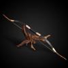 TOPARCHERY Traditional Recurve Bow 53'' Archery Hunting Handmade Horse Bow with Quiver Arrow Shoulder Leather Back Brown view 3