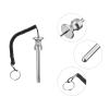 uxcell 10 x 105mm Weight Stack Pin with Pull Rope Magnetic Strength Training Silver Tone 2pcs view 4