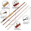 Riverruns S-Glass Fiberglass Fly Fishing Rods 4pc 66 LW3, 77 LW4, 81 LW5 Ultra Light Classic Medium Fast Action Fly Rods (Transparent Orange, 6'8'' LW5) view 3