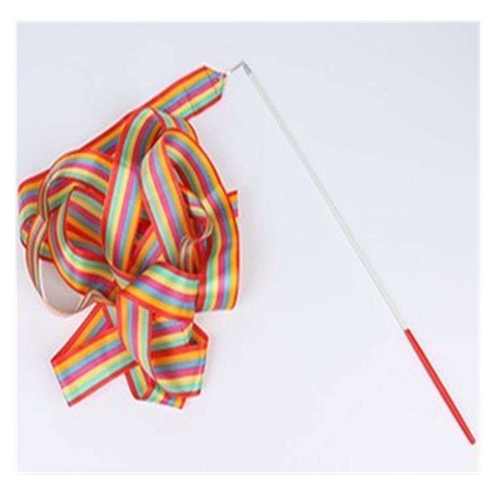 ZZSRJ 2M 4M 6M Color Fitness Ribbons Dance Ribbons Rhythmic Gymnastics Ballet Streamers (Color : R, Size : 2m)