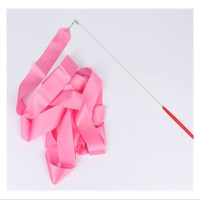 ZZSRJ 2M 4M 6M Color Fitness Ribbons Dance Ribbons Rhythmic Gymnastics Ballet Streamers (Color : Pink, Size : 6m)