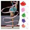 ZZSRJ 4M Colorful Fitness Ribbon Dance Ribbon Rhythm Rhythmic Gymnastics Ballet Streamer for Gym Workout (Color : Blue) view 2