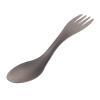 2pcs tita nium Spork and Spoon, 2 in 1 tita nium Spoon and Fork Combo, Super Lightweight Multi Functional Spoon Fork Combo for Outdoor Picnic Camping, 2 in 1 tita nium Spoon and Fork Combo, 2pcs Tit view 1